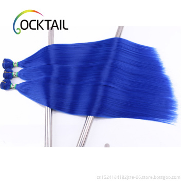 Silky straight synthetic braid hair extension at cheap price